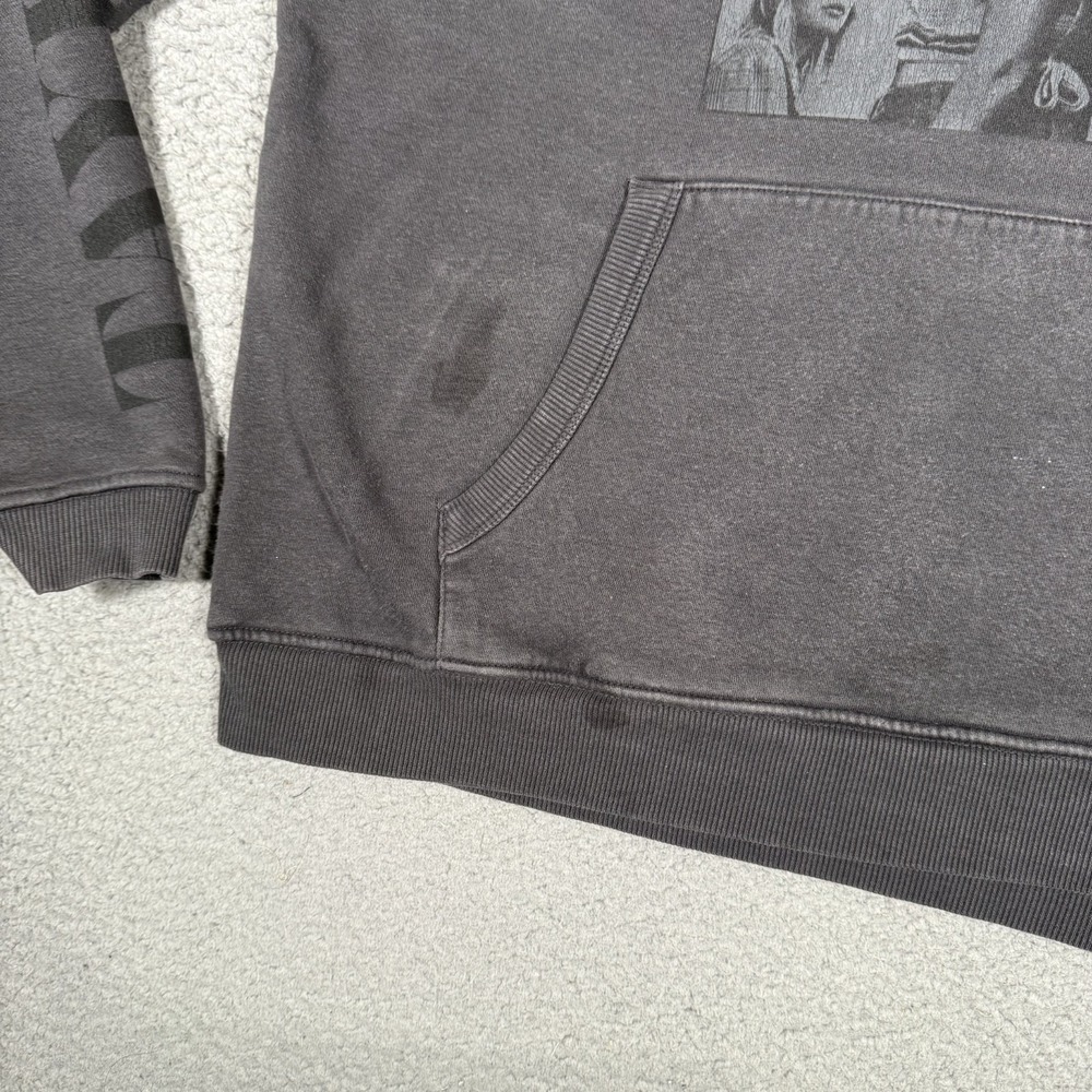 Taylor Swift Hoodie Womens Medium Black Oversized Pullover Sweatshirt Eras Logo - Picture 7 of 12